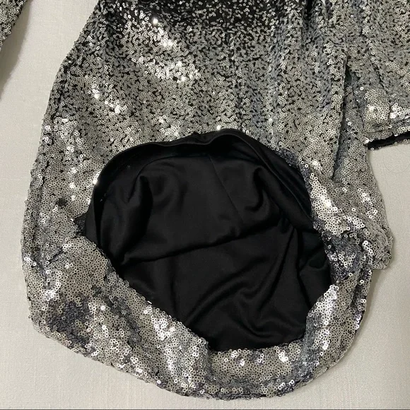 Mind Code Ombre’ Sequin Open Back Dress - Picture 9 of 9